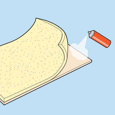 Glue Foam to Plywood