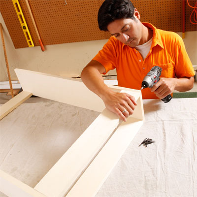 Assemble the Cabinet to build a murphy bed for your dog