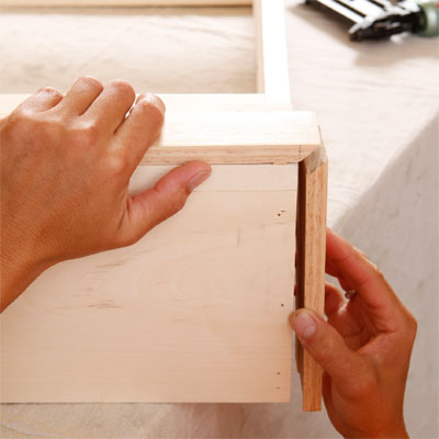 Cut and Attach the Baseboard Molding to build a murphy bed for your dog