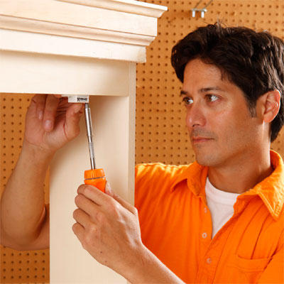 Attach the Magnetic Catches to build a murphy bed for your dog