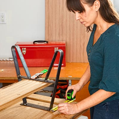 marking locations for table legs