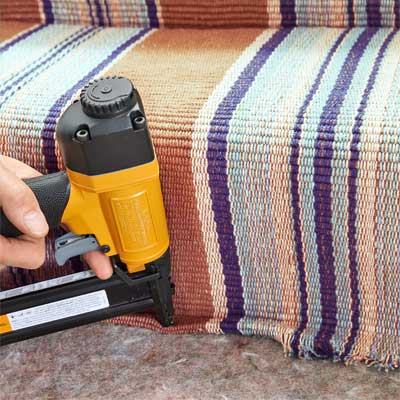 Secure the First Runner's End to Install a Flat-Weave Cotton Stair Runner