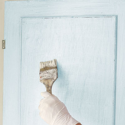 finish the interior when faux-finish painting furniture