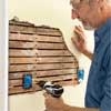 fix the lath to repair plaster