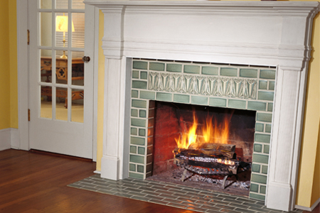 Fireplace with Tile Surround Ideas