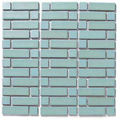 photo of art tile in Modern Blue stitch pattern style