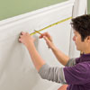 Measure and mark the outside corner of frame