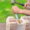 Clean up the Notch To Build a Decorative Driveway Marker