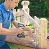 Build the frame: Attach the Balusters to Build a Decorative Driveway Marker