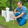 Install the Steel Rod to Finish to Build a Decorative Driveway Marker