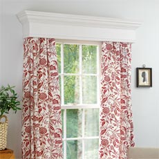 window cornice and treatment from How to Build a Window Cornice step-by-step