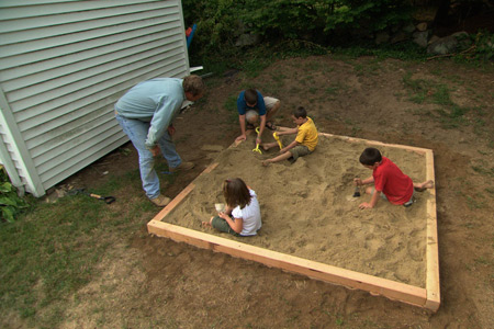 Wood Sandbox