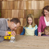 family building a fort