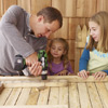 family building a fort