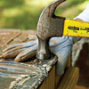 Fasten the metal to the planter box