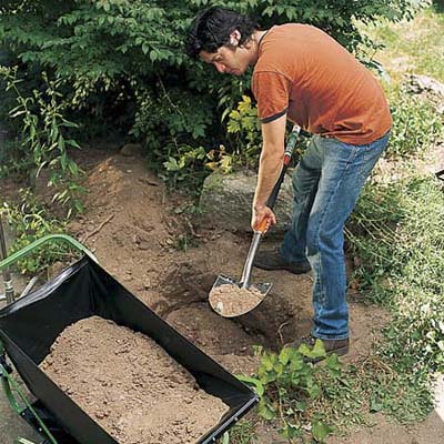 dig the pump hole