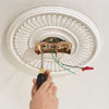 mounting the ceiling plate of a ceiling fan