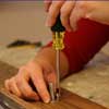 making doorknob coatrack