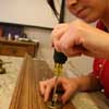 making doorknob coatrack