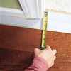 Measuring the width for last plank