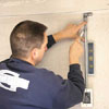 Connecting the conduit of a floodlight 
