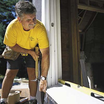 Tom silva installing a window