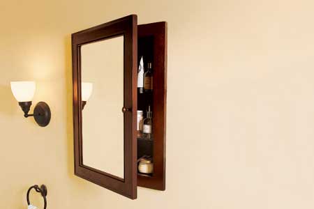 Small Bathroom Mirrors on How To Install A Medicine Cabinet   This Old House