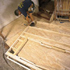 assembling the studs for a partition wall