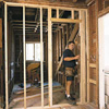 Checking the partition for plumb