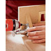 attaching the front cover to the sides using drill and screws