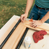 Inserting dowel