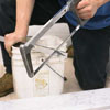 Setting the base track of a shower door