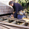 Tom Silva building an on-grade deck