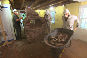 Bedford house and chimney removal