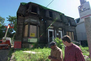 renovation begins on the Roxbury house project
