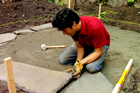 lay a bluestone patio