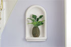 wall niche in foyer
