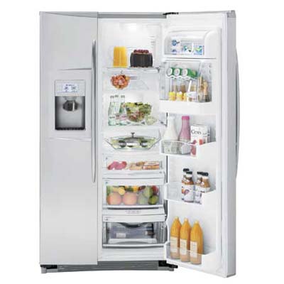 GE Profile Side-by-Side Refrigerator with ClimateKeeper2 technology to keep foods fresh longer