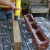 adhesive for turning a cornice into a garden tool holder