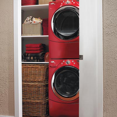 Stackable Machines | 27 Ideas for a Fully Loaded Laundry Room | This ...